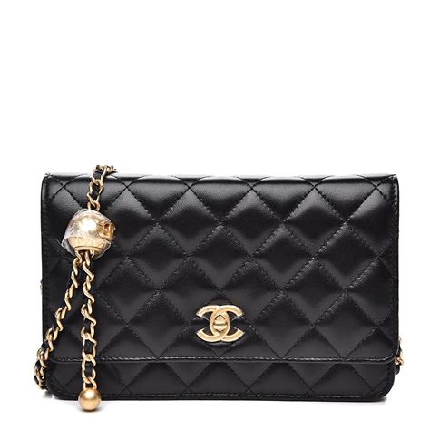 chanel pearl crush wallet on chain price|Chanel handbags on chain.